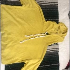 Yellow crop sweatshirt